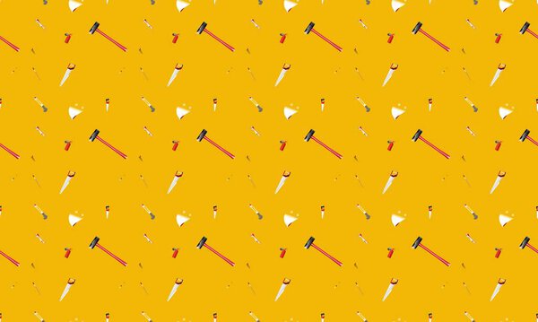 Цветной фон с различными аксессуарами