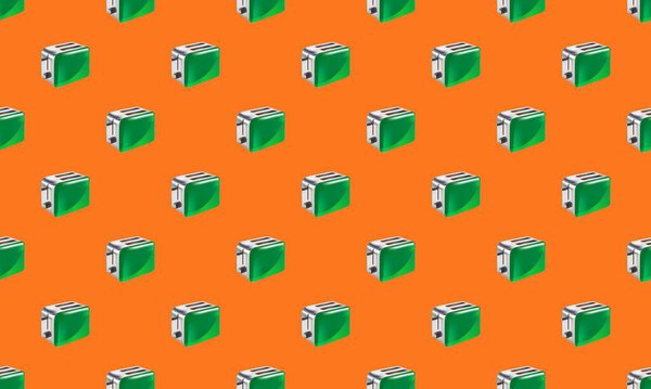 Colored background with different accessories