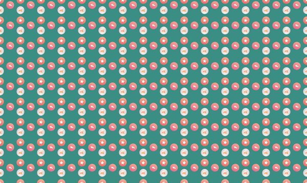 Colored background with different accessories