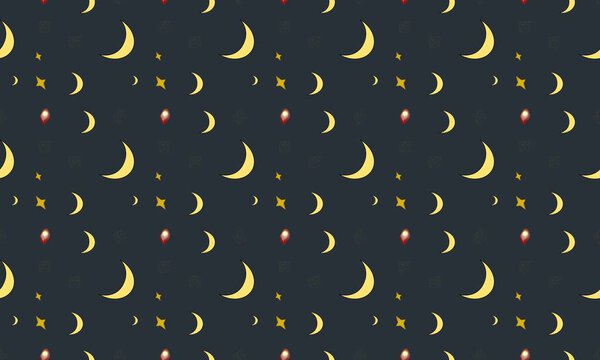 Цветной фон с различными аксессуарами