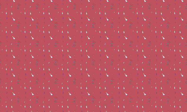 Цветной фон с различными аксессуарами