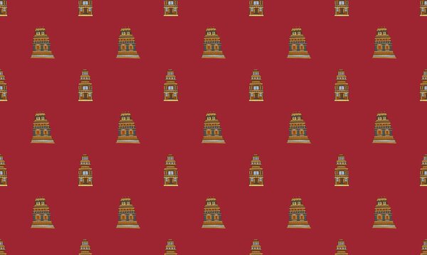 Цветной фон с различными аксессуарами