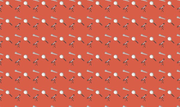 Цветной фон с различными аксессуарами