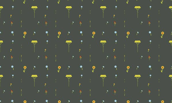 Colored background with different accessories