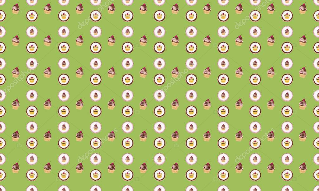 Colored background with different accessories