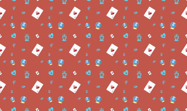 Colored background with different accessories