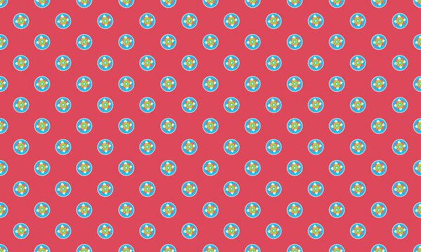 Colored background with different accessories