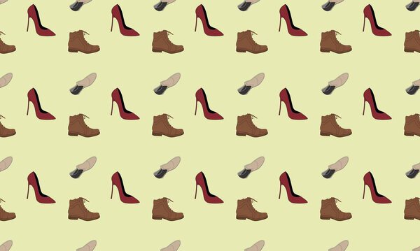 Цветной фон с различными аксессуарами