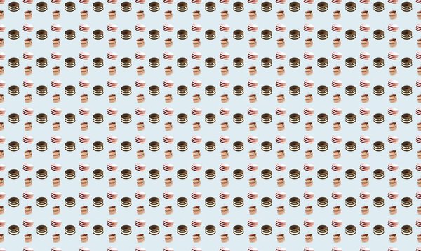 Цветной фон с различными аксессуарами