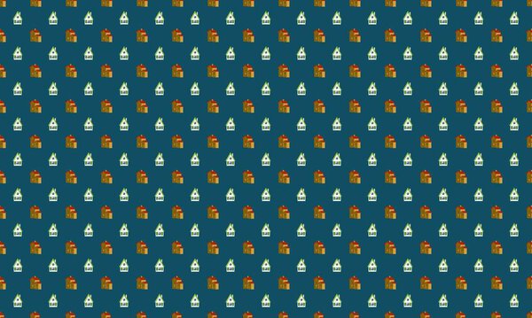 Цветной фон с различными аксессуарами