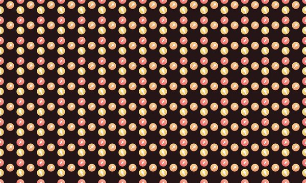 Colored background with different accessories