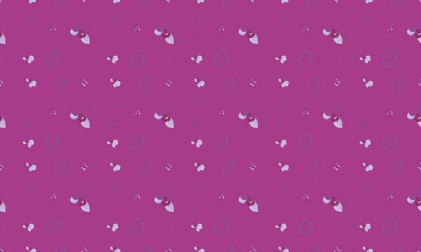 Colored background with different accessories