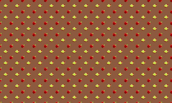 Colored background with different accessories