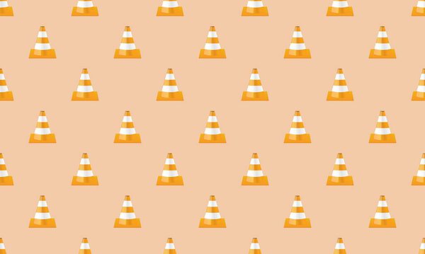 Colored background with different accessories