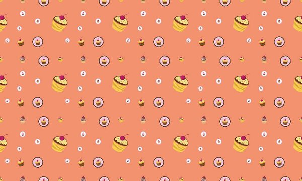 Colored background with different accessories