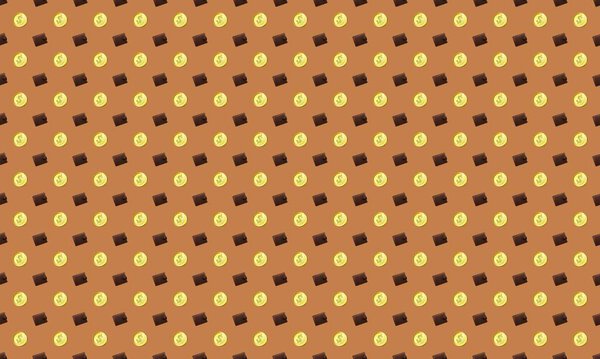 Цветной фон с различными аксессуарами