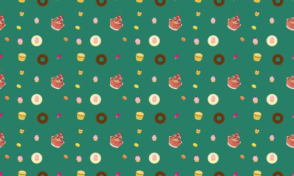 Colored background with different accessories