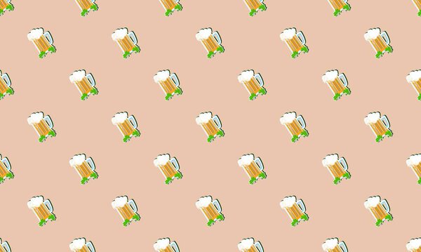 Цветной фон с различными аксессуарами