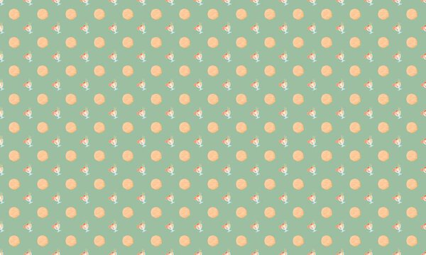 Colored background with different accessories