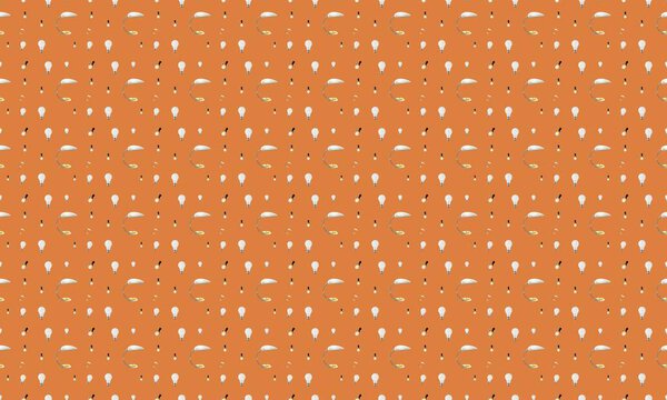 Colored background with different accessories