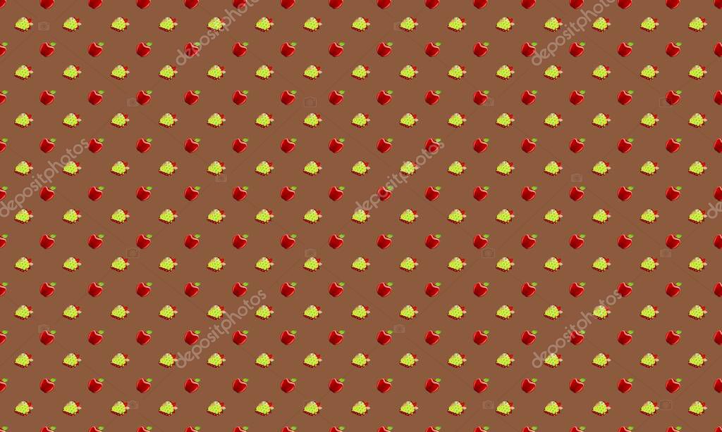 Colored background with different accessories