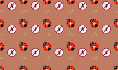 Colored background with different accessories clipart