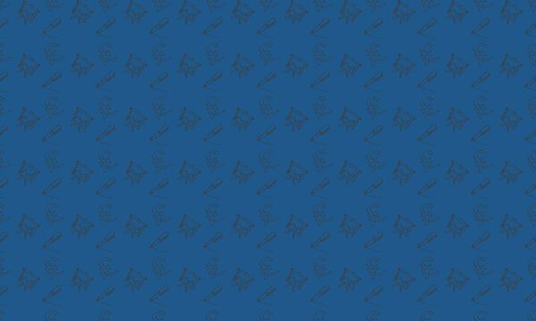 Colored background with different accessories