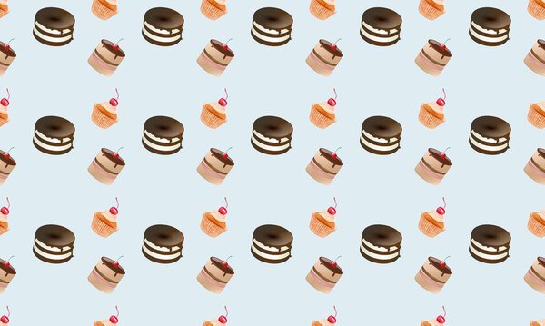 Цветной фон с различными аксессуарами