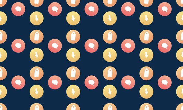 Colored background with different accessories