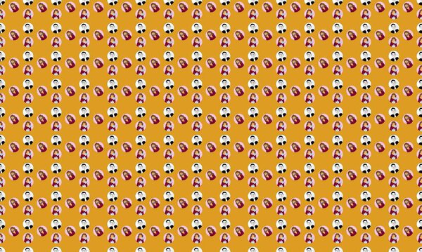 Цветной фон с различными аксессуарами