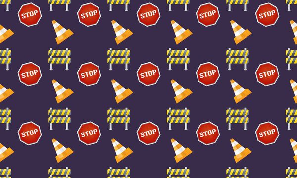 Colored background with different accessories