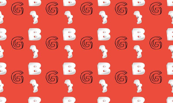 Colored background with different accessories