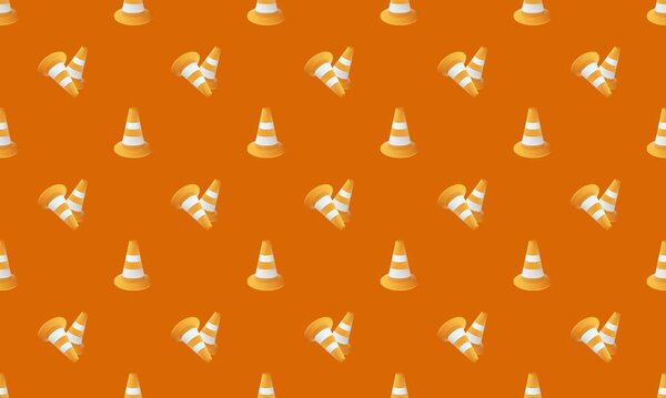 Colored background with different accessories