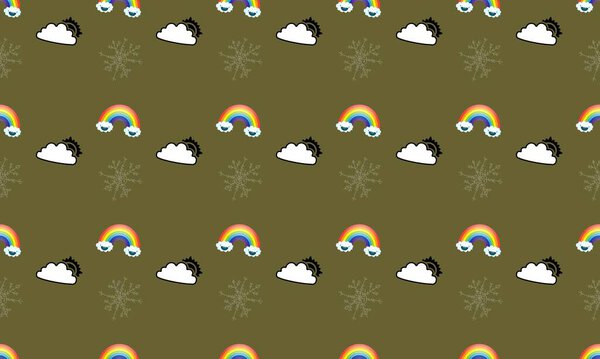 Цветной фон с различными аксессуарами