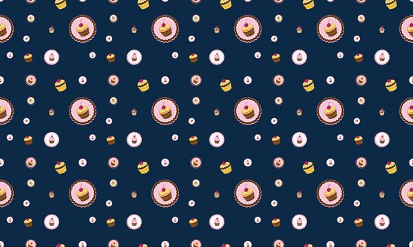 Colored background with different accessories