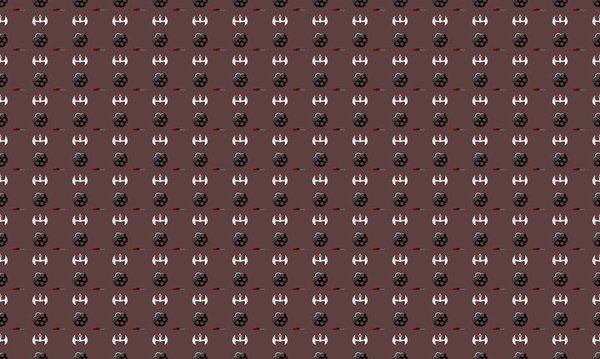 Colored background with different accessories