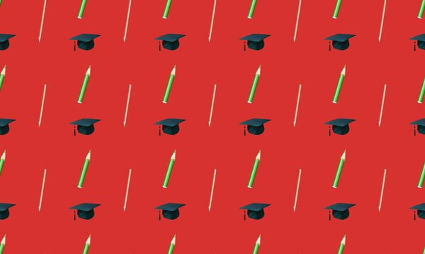 Цветной фон с различными аксессуарами