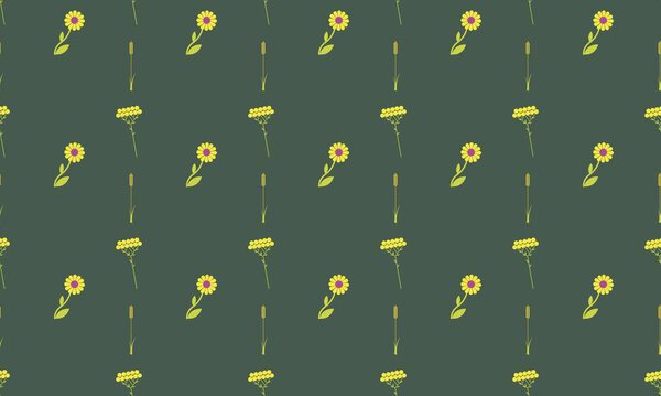 Colored background with different accessories