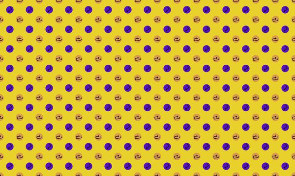 Цветной фон с различными аксессуарами