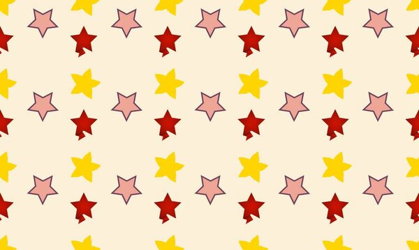 Colored background with different accessories