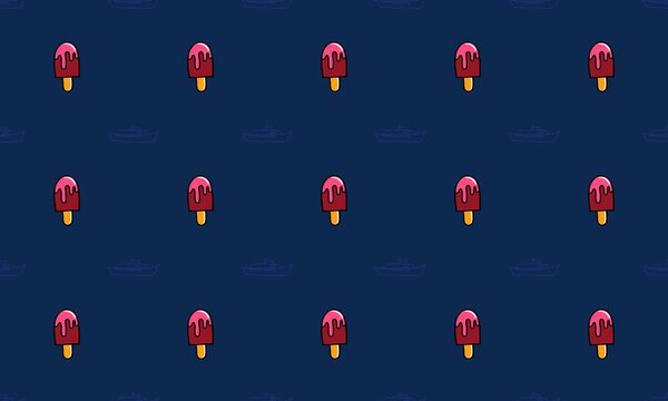 Colored background with different accessories