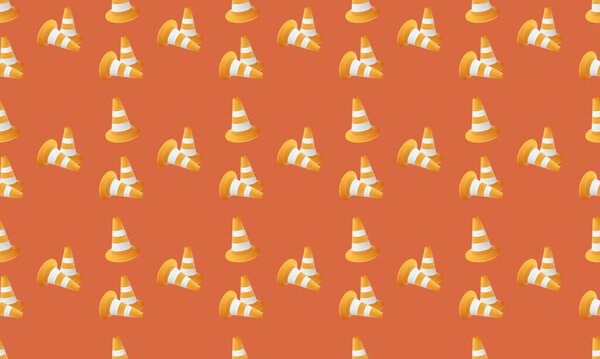 Colored background with different accessories