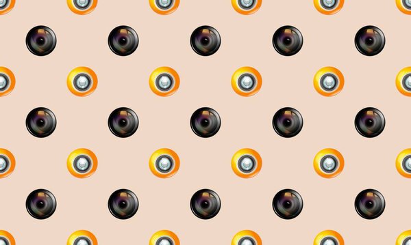 Цветной фон с различными аксессуарами