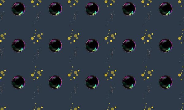 Colored background with different accessories