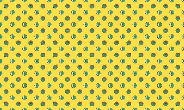 Цветной фон с различными аксессуарами