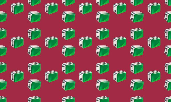 Colored background with different accessories