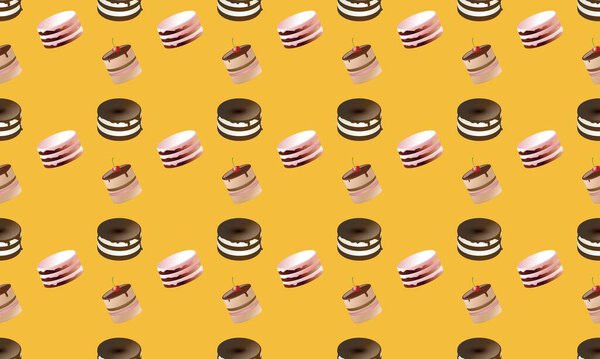 Цветной фон с различными аксессуарами