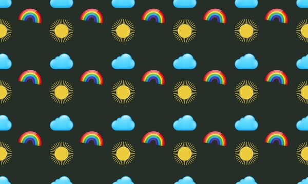 Цветной фон с различными аксессуарами