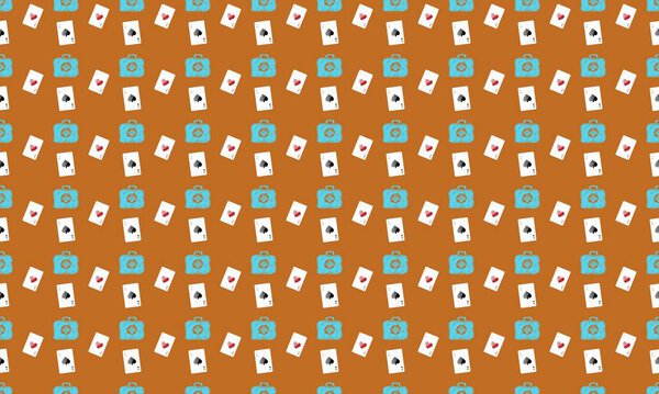 Цветной фон с различными аксессуарами