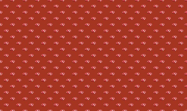 Colored background with different accessories